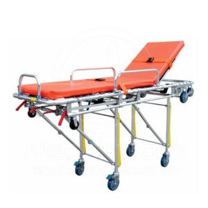 CAMILLA ALTA DE AMBULANCIA PLEGABLE RESPALDO AJUSTABLE 190×55×92 CM AS006