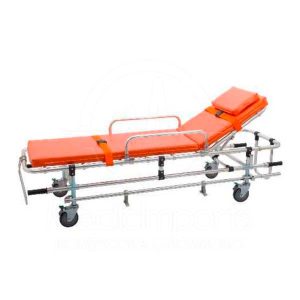 CAMILLA BAJA DE AMBULANCIA RESPALDO AJUSTABLE 190×55×50 CM AS001